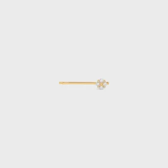 CELINE Haarspange aus Messing mit Goldfinish und Kunstharzperlen CELINE Haarspange aus Messing mit Goldfinish und Kunstharzperlen