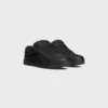 CELINE Huntington Low Lace-Up Sneaker aus getrommeltem Leder und Mesh CELINE Huntington Low Lace-Up Sneaker aus getrommeltem Leder und Mesh