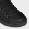 CELINE Huntington Low Lace-Up Sneaker aus getrommeltem Leder und Mesh CELINE Huntington Low Lace-Up Sneaker aus getrommeltem Leder und Mesh