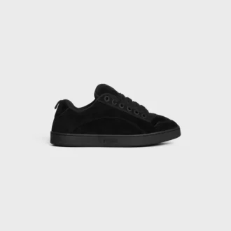 CELINE Huntington Low Lace-Up Sneaker aus Wildleder und Mesh