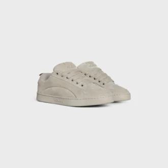 CELINE Huntington – Low-Top-Sneaker aus Kalbsveloursleder und Mesh