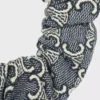 CELINE Jacquard Triomphe Scrunchy aus Baumwolle, Polyester, Polyamid und Messing mit Goldfinish