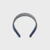 CELINE Jacquard Triomphe Stirnband aus Baumwolle, Polyamid, Polyester und Kalbsleder