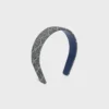 CELINE Jacquard Triomphe Stirnband aus Baumwolle, Polyamid, Polyester und Kalbsleder