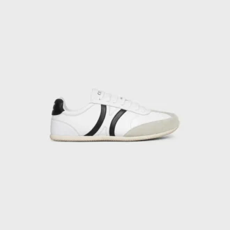 CELINE Jogger Low Schnürsneaker aus Kalbsleder und Wildleder