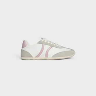 CELINE Jogger Low Schnürsneaker aus Kalbsleder und Wildleder