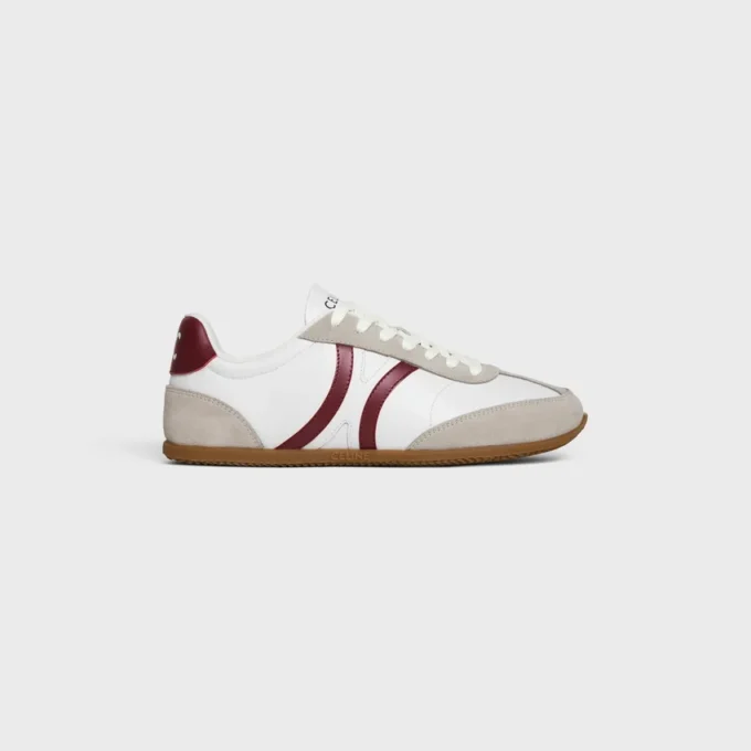 CELINE Jogger Low Schnürsneaker aus Kalbsleder und Wildleder