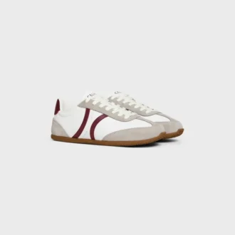 CELINE Jogger Low Schnürsneaker aus Kalbsleder und Wildleder