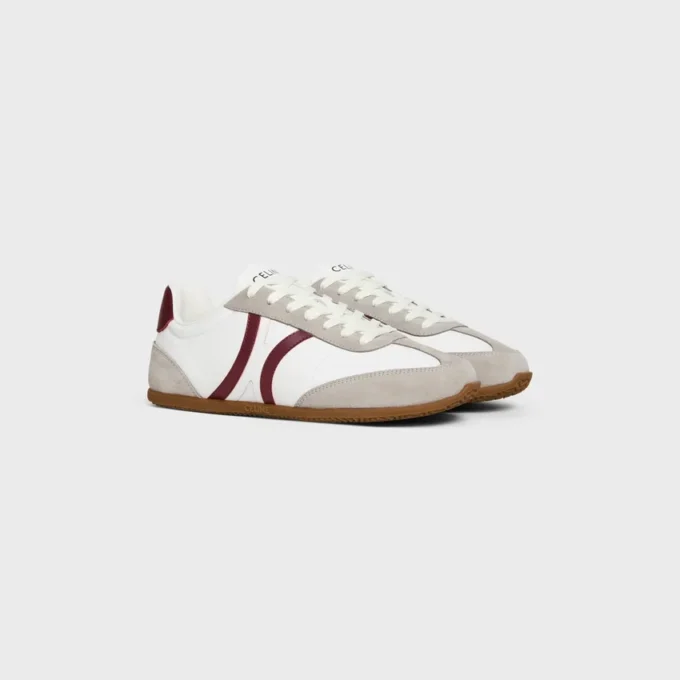 CELINE Jogger Low Schnürsneaker aus Kalbsleder und Wildleder