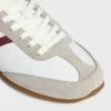 CELINE Jogger Low Schnürsneaker aus Kalbsleder und Wildleder