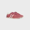 CELINE Jogger Low Schnürsneaker mit Triomphe-Motiv aus Wildleder und Kalbsleder CELINE Jogger Low Schnürsneaker mit Triomphe-Motiv aus Wildleder und Kalbsleder