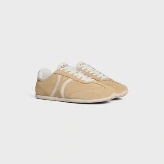 CELINE Jogger – Niedriger Schnürsneaker aus Wildleder und Kalbsleder