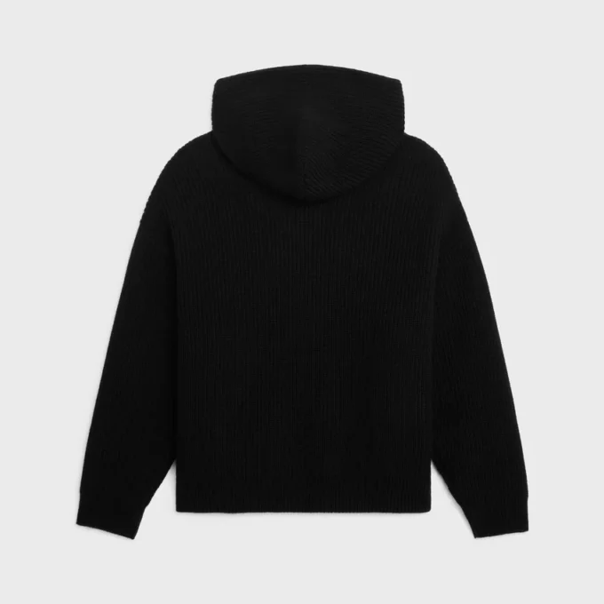 CELINE-Kapuzenpullover aus Monochroms-Wolle CELINE-Kapuzenpullover aus Monochroms-Wolle
