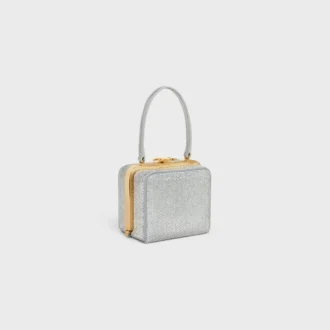CELINE Lana Minaudiere aus Wildkalbsleder mit Strass