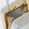 CELINE Lana Minaudiere aus Wildkalbsleder mit Strass CELINE Lana Minaudiere aus Wildkalbsleder mit Strass