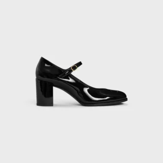 CELINE Lily Perforated Triomphe Babies aus lackiertem Kalbsleder