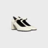 CELINE Lily Perforated Triomphe Babies aus lackiertem Kalbsleder