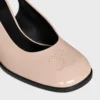 CELINE Lily Perforated Triomphe Slingback aus lackiertem Kalbsleder CELINE Lily Perforated Triomphe Slingback aus lackiertem Kalbsleder