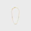CELINE Line Dreifacharmband aus Gelbgold und Diamanten