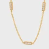 CELINE Line Dreifacharmband aus Gelbgold und Diamanten