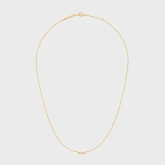 CELINE Line Halskette aus Gelbgold und Diamanten CELINE Line Halskette aus Gelbgold und Diamanten