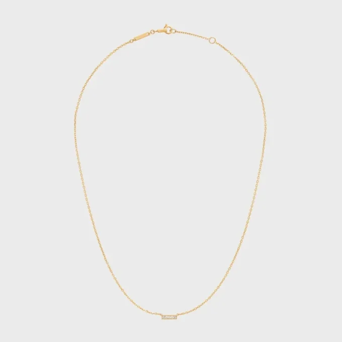 CELINE Line Halskette aus Gelbgold und Diamanten