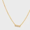 CELINE Line Halskette aus Gelbgold und Diamanten
