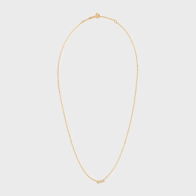 CELINE Line Halskette aus Gelbgold und Diamanten