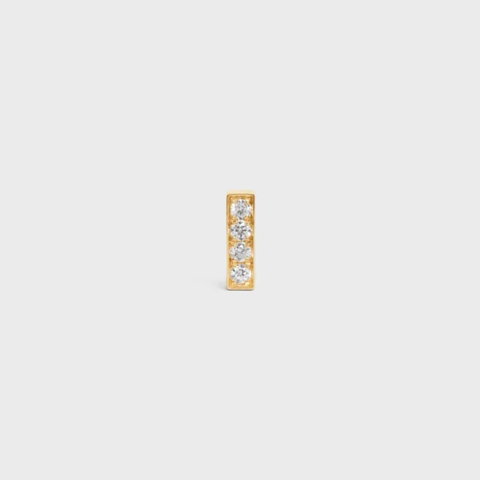 CELINE Line Ohrstecker aus Gelbgold und Diamanten