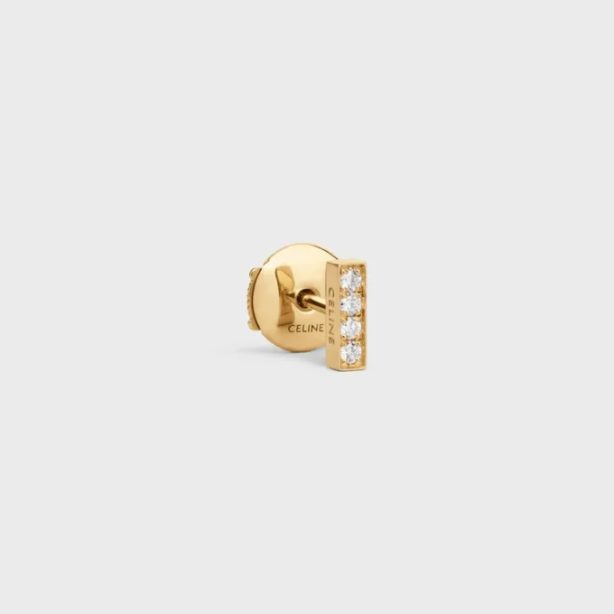 CELINE Line Ohrstecker aus Gelbgold und Diamanten