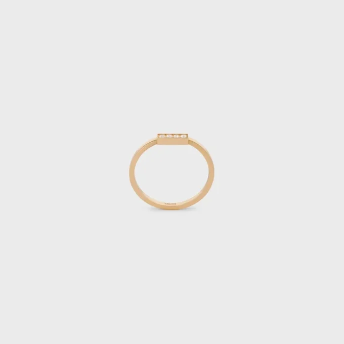 CELINE Line Ring aus Gelbgold und Diamanten CELINE Line Ring aus Gelbgold und Diamanten