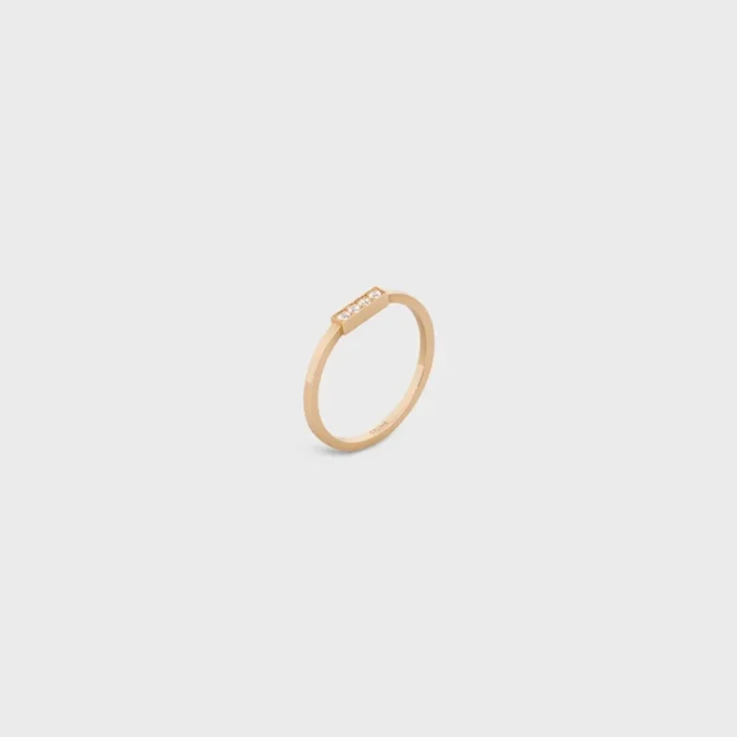 CELINE Line Ring aus Gelbgold und Diamanten CELINE Line Ring aus Gelbgold und Diamanten