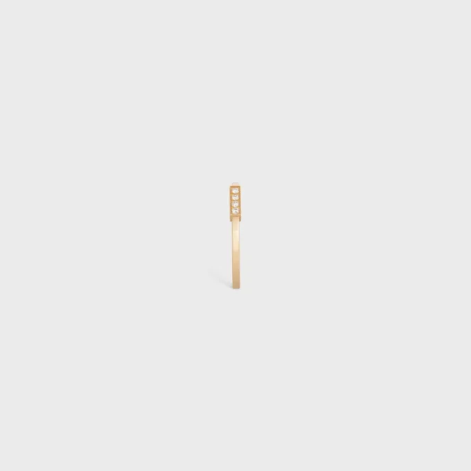 CELINE Line Ring aus Gelbgold und Diamanten CELINE Line Ring aus Gelbgold und Diamanten