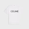 CELINE Lockeres T-Shirt aus Baumwolljersey CELINE Lockeres T-Shirt aus Baumwolljersey