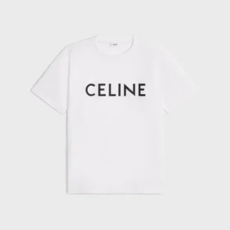 CELINE Lockeres T-Shirt aus Baumwolljersey