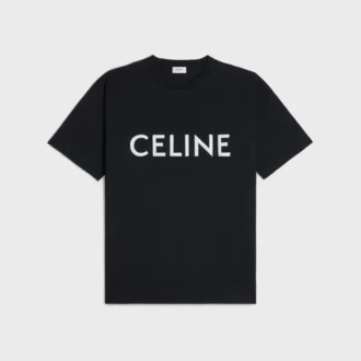 CELINE Lockeres T-Shirt aus Baumwolljersey