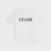 CELINE Lockeres T-Shirt aus Baumwolljersey CELINE Lockeres T-Shirt aus Baumwolljersey