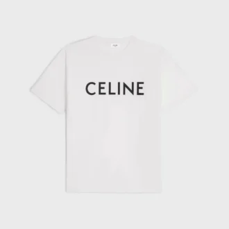 CELINE Lockeres T-Shirt aus Baumwolljersey