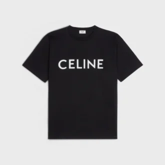 CELINE Lockeres T-Shirt aus Baumwolljersey