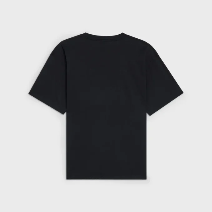 CELINE Lockeres T-Shirt aus Baumwolljersey CELINE Lockeres T-Shirt aus Baumwolljersey
