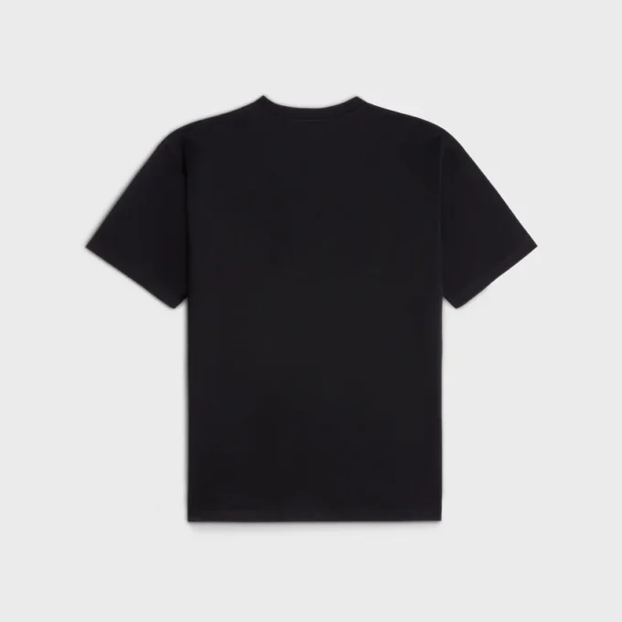 CELINE Lockeres T-Shirt aus Baumwolljersey CELINE Lockeres T-Shirt aus Baumwolljersey