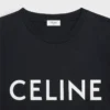 CELINE Lockeres T-Shirt aus Baumwolljersey CELINE Lockeres T-Shirt aus Baumwolljersey