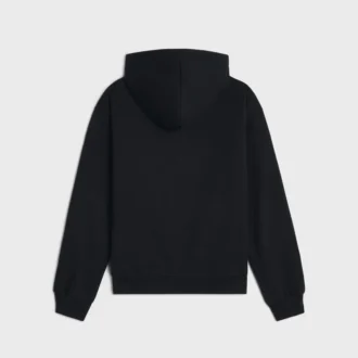 CELINE Loose Hoodie aus Baumwollfleece