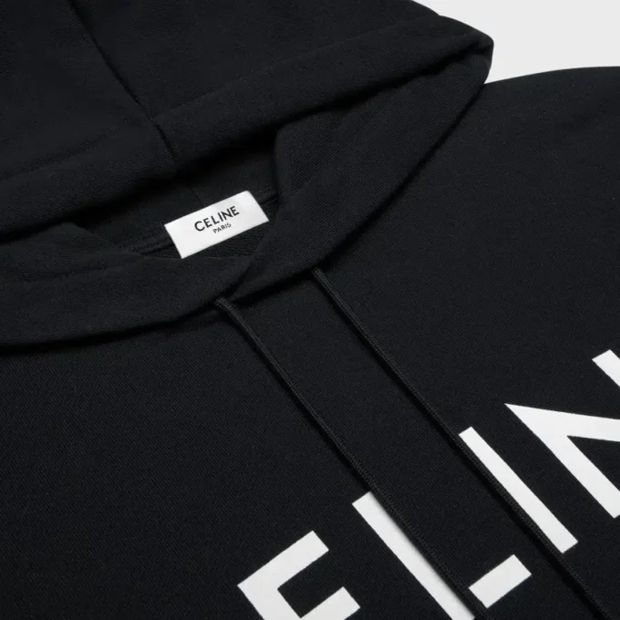 CELINE Loose Hoodie aus Baumwollfleece CELINE Loose Hoodie aus Baumwollfleece