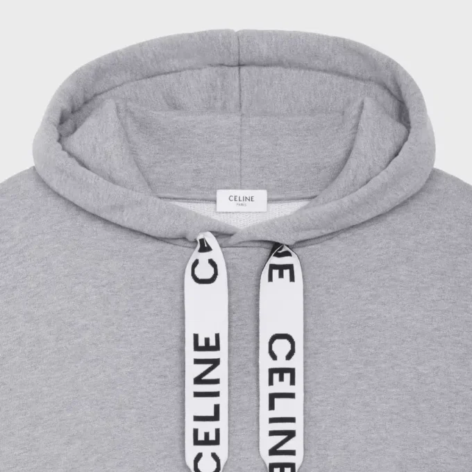 CELINE Loose Hoodie aus Baumwollfleece CELINE Loose Hoodie aus Baumwollfleece