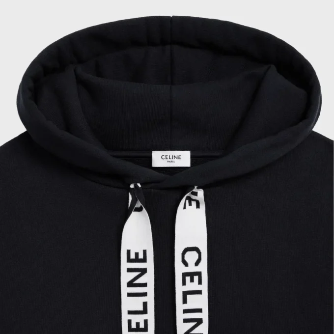 CELINE Loose Hoodie aus Baumwollfleece CELINE Loose Hoodie aus Baumwollfleece