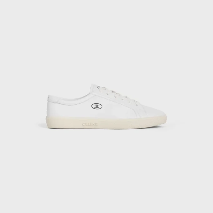 CELINE Lou Low Schnürsneaker mit Triomphe-Motiv aus Lammleder