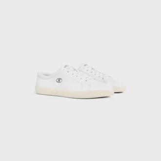 CELINE Lou Low Schnürsneaker mit Triomphe-Motiv aus Lammleder