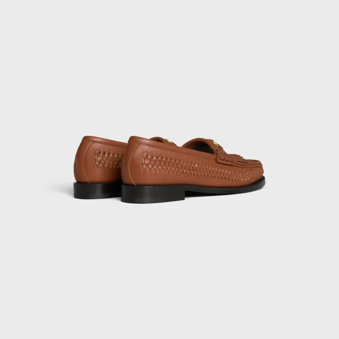 CELINE Luco geflochtener Loafer aus Kalbsleder