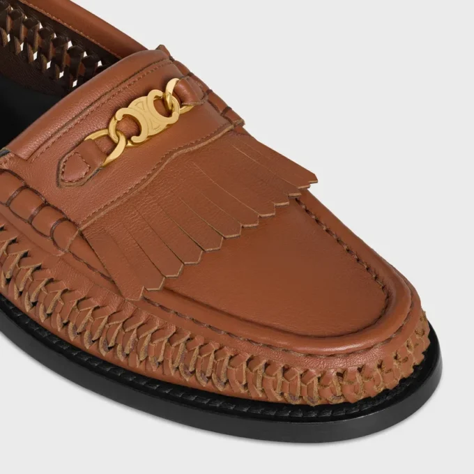 CELINE Luco geflochtener Loafer aus Kalbsleder